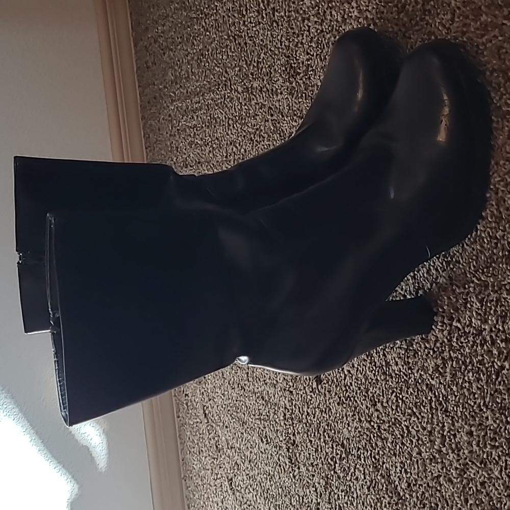 Black Heel Dress Boots 9 - Picture 11 of 11